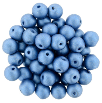 Bauble Beads, 6mm Top Drilled - Azure