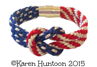 4th of July Square Knot Bracelet Kit