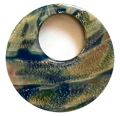 Boro Glass Halo Disk - Deep Sea