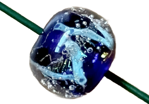 Boro Glass Donut Bead - Orion