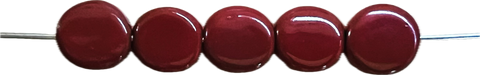 Porcelain Turtle  Beads - Red (5 per pkg)