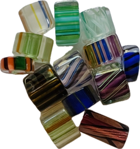 Furnace Glass Beads Grab Bag - Assorted Colors & Sizes