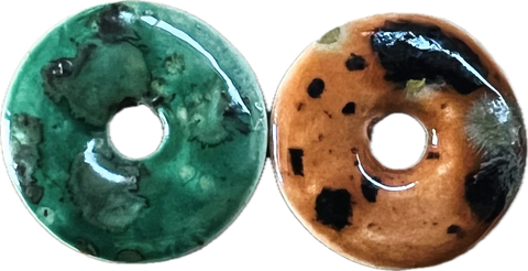 Glazed Donut Pendants - Minis - (2 per pkg)