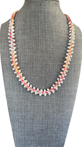 "******8-strand Jubilee Ribbon Kusari Tsunagi Edge Bead Necklace Kit" - Sunburst