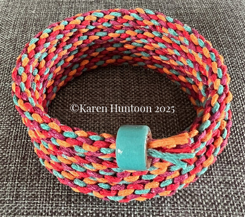 "It's A Wrap Bracelet Kit - Teal, Red, Coral & Kumquat"