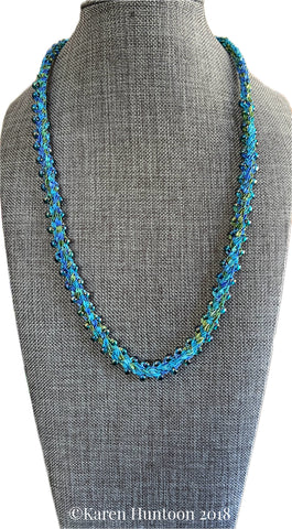 "******8-strand Jubilee Ribbon Kusari Tsunagi Edge Bead Necklace Kit" - Seadreams