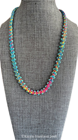 "******8-strand Jubilee Ribbon Kusari Tsunagi  Edge Bead Necklace Kit" - Carnival