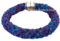 kumi☺︎ 8-strand Kusari Tsunagi Soutache & Satin Edge Bead Necklace