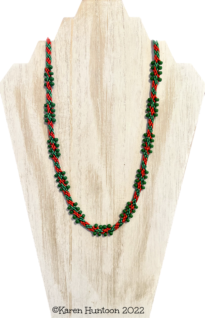 "*8-Strand Kongoh Gumi Edgy Cluster Bead Necklace Kit" - Holiday