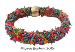 20-Strand Naiki Gumi "Round" Bracelet - Frilly - Click for 3 colorways.
