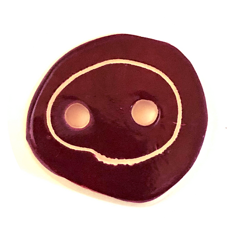 Button Ceramic Circle, 40 mm