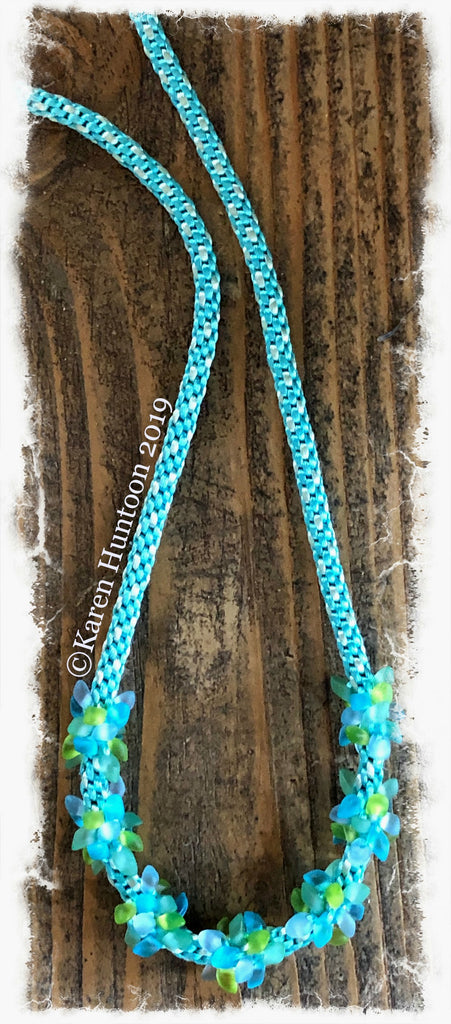 Magatama Cluster Bead Necklace Kit - Turquoise