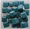 Porcelain Box Beads - Teal