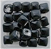 Porcelain Box Beads - Black