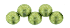 Bauble Beads, 6mm Top Drilled - Saturated Metallic Greenery