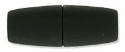 Magnetic Clasp "Acrylic" - 6.25mm Hole, Black Matte