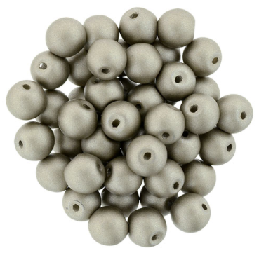 Bauble Beads, 6mm Top Drilled - Sand