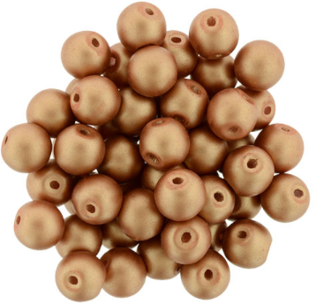 Bauble Beads, 6mm Top Drilled - Peach