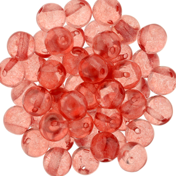 Bauble Beads, 6mm Top Drilled  - Aurora Red