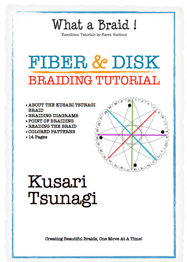 Instant Download Tutorial - Kusari Tsunagi Braid Structure - 14 pages - Tutorial for Fiber & Disk