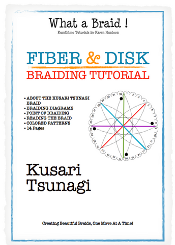 Instant Download Tutorial - Kusari Tsunagi Braid Structure - 14 pages - Tutorial for Fiber & Disk