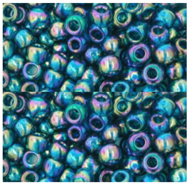 Miyuki ROUND 8/0 Seed Beads OPAQUE TURQUOISE GREEN LUSTER (20 grams tube)